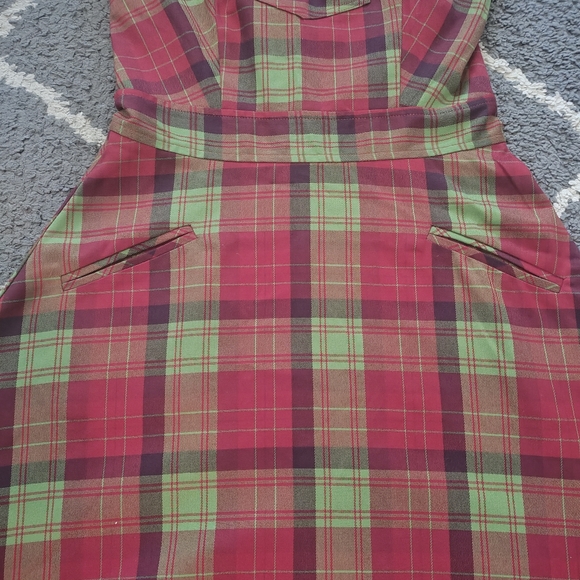 Voodoo Vixen Overall TartanDress Size Small - Picture 6 of 12
